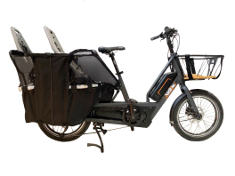 bici trasporto elettrica u-cargo family addbike
