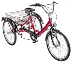 Triciclo Adulti Unisex 24'' 6V Alluminio Cicli Casadei