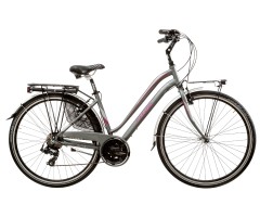 Aura  21S  - 28'' Woman's Trekking Bike - Aluminium - Cicli Casadei