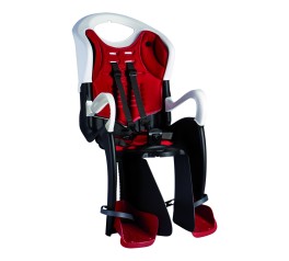 Rear bicycle seat Bellelli Tiger white / red