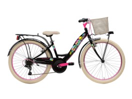 city bike girl black/pink