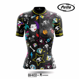 Tokidoki Punk woman's short sleeve cycling jersey - Pella