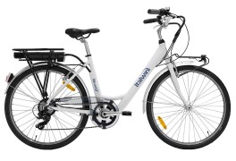 Bicicletta elettrica donna Nuvola Italwin grigio/bordeaux