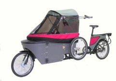Cargobike triciclo Salamander quad bici passeggino Wike