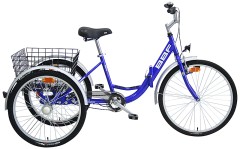 Triciclo Adulti tre ruote misura 20'' Blu